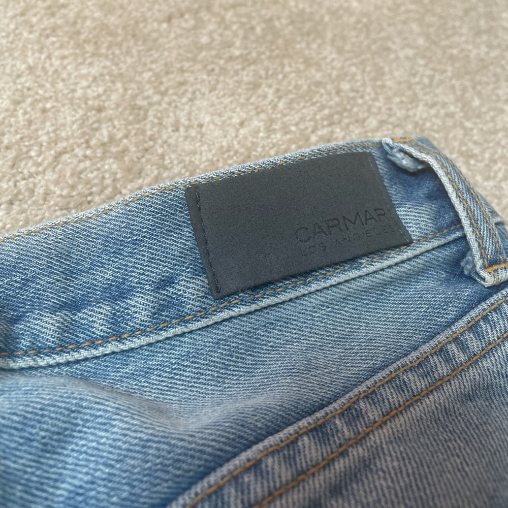 Carmar denim distressed unique high rise jeans - Picture 5 of 6